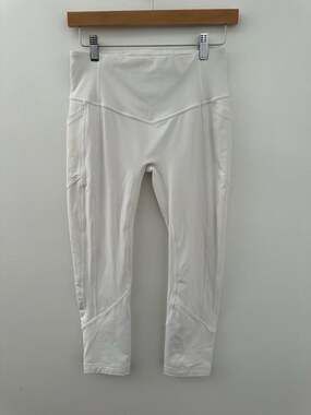 Lululemon All The Right Places High-Rise Drawcord Waist Crop II 23" Leggings Whi